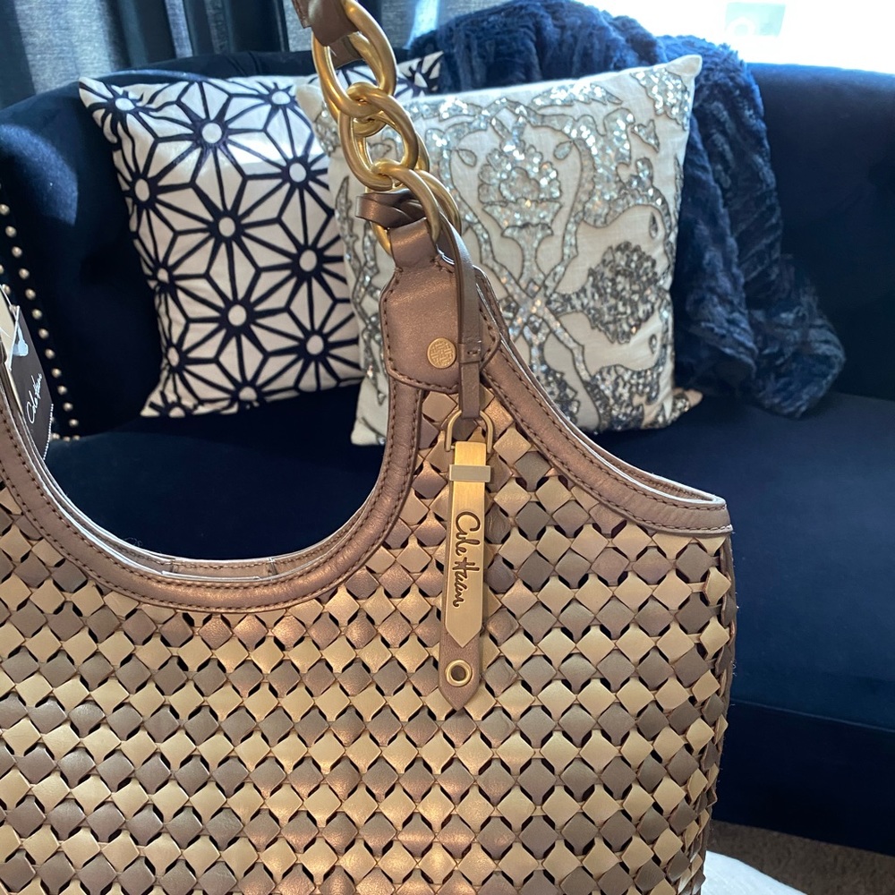 ✨Cole Haan✨FLASH SALE!!!✨NWT!✨Genevieve RARE! Weave Bag - Picture 4 of 15